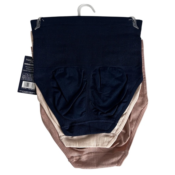 Nautica Women’s Shaping Briefs Sz Medium Lot/3 Stretch Tagless Multi Colors - Picture 2 of 7